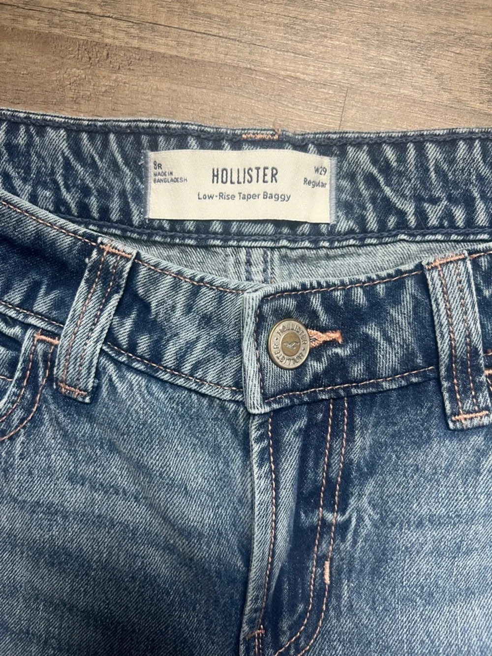 Hollister Low Rise Taper Baggy w29 - Picture 2 of 5